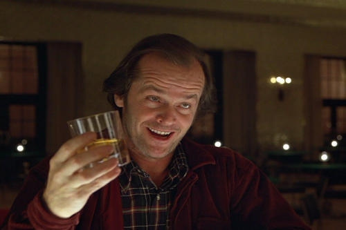The Shining, Jack Nicholson happy
