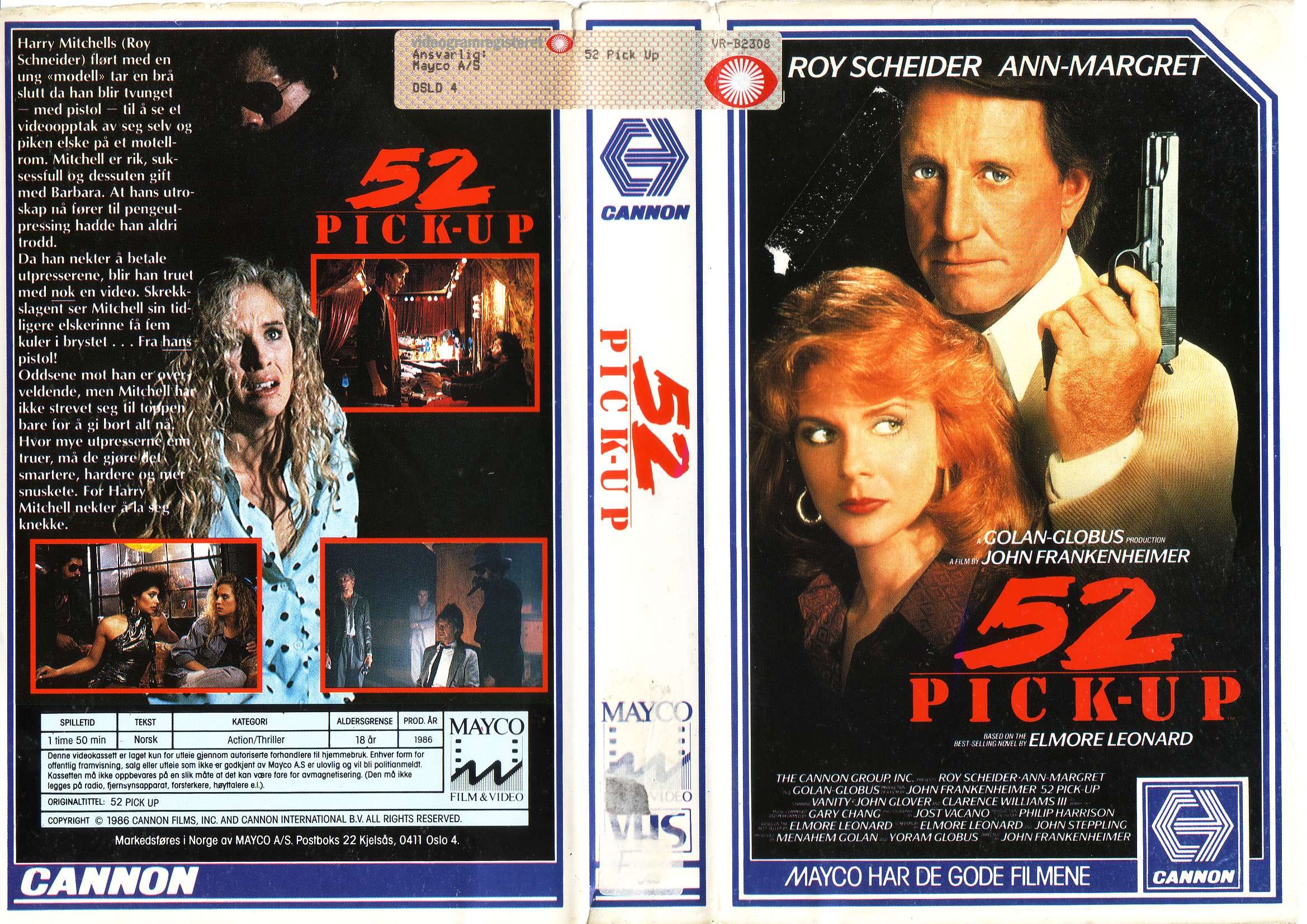 52 Pick-Up VHS box