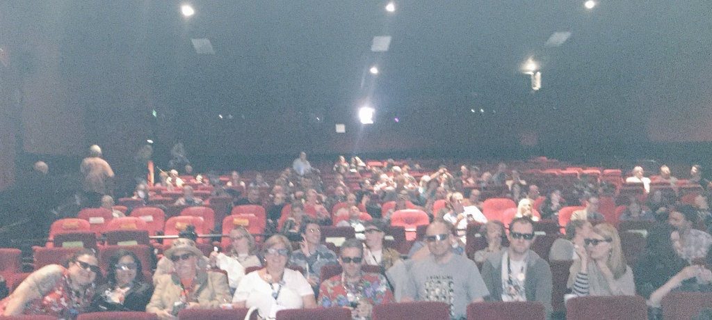 Our rowdy row before the Gog (1954) in 3D midnight presentation on Saturday night.