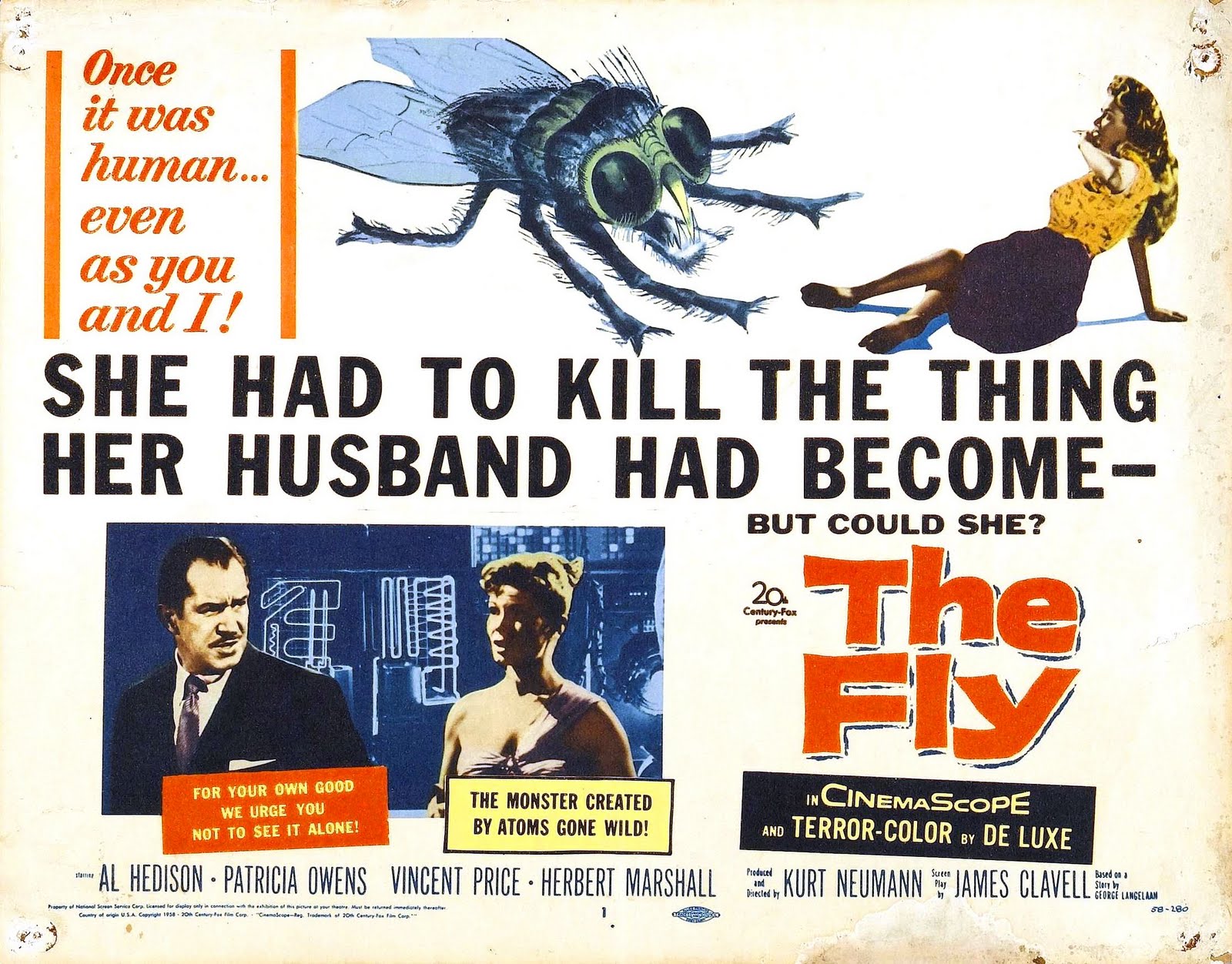 the fly 1958 poster