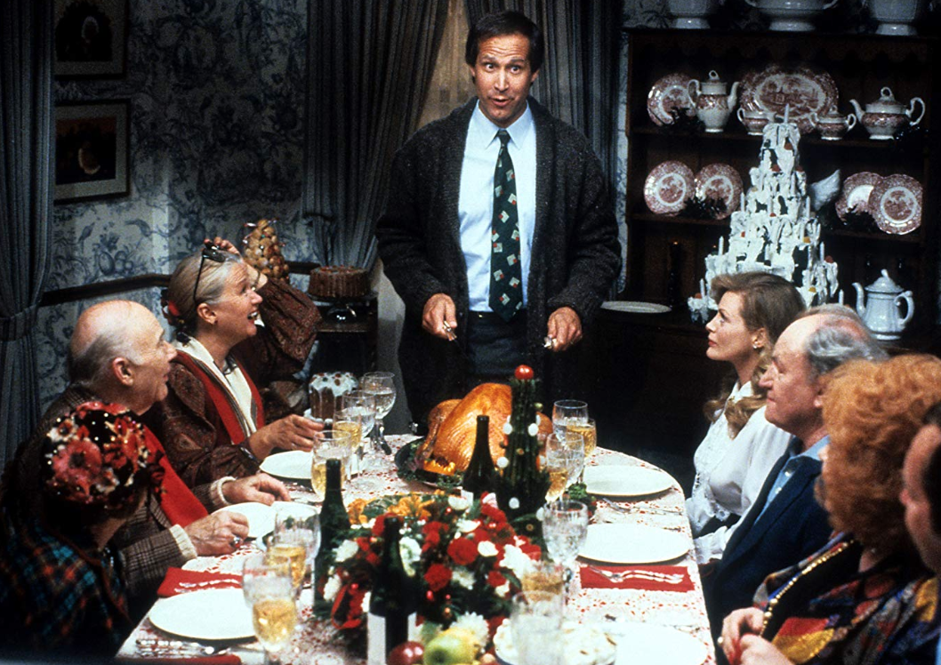 Christmas Vacation family dinner
